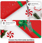 Christmas Poly Bubble Mailers | #2 Cushion Mailer, 8.5"x11" | Self Seal | Holiday Themed, Red Green Gift Packaging Envelope | Xmas Padded Envelopes | Shipping Bags Mailing Envelopes | 100 pack Bulk