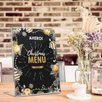 Aheroi 12Pcs Acrylic Sign Holder, 4x6 Clear Sign holders Paper Stand, L-shape Table Sign Holders Plastic Sign Holder Standing, Paper Display Stand for Menu Document Holder Office Desktop