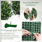 Artificial Boxwood Panels,20"x 20"(12P) 4-Layer Leaf UV-Protected Grass Wall Backdrop Panels for Outdoor, Indoor, Garden&Fence Covering Privacy, Backyard and Decor