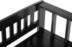 SIMPLIHOME Acadian Entryway Storage Bench - 48 inch Wide Solid Wood Hallway Seat in Black, Transitional Bench for Entryway or Living Room with Lift-Up Lid and Spacious Storage