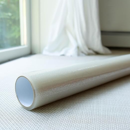 Clear Heavy Duty Temporary Self Adhesive Carpet Protector 24" x 200' - 2.5mil. Carpet Protection Film for Carpet Floor, Stair Rugs, Reverse Wound, Paint & Waterproof carpet cover Easy Unwind, Strong