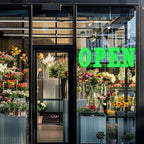 41"x15" Large LED Open Signs for Business Super Bright Unique Design Open Sign with Hanging Installation for Window Stores Bar Hotel Retail Shops Salon Restaurant Office Green