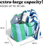 Fit & Fresh Large Beach Bag for Women - Extra Large Travel Tote With Pockets