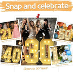 imprsv 3FT Marquee Numbers, Light Up Numbers for 4th 40th Birthday Decorations Anniversary Party Decor, Number 4 Light Up Number, Pre-Cut Foam Board Kit