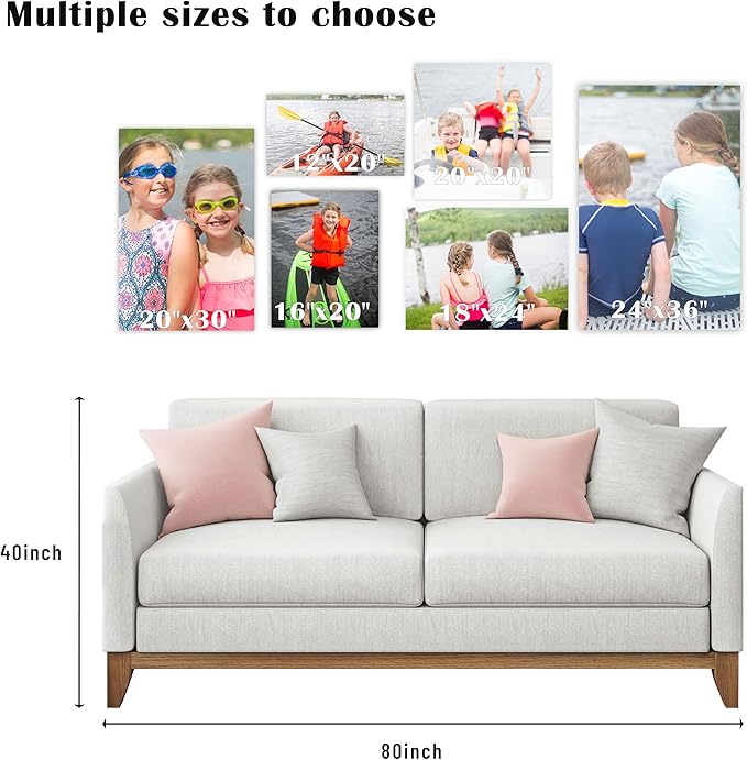 ZXDZSM Personalized Custom Canvas Prints(Unframe,12"X16"): Upload Your Image/Photo - Custom Personalized Photo to Poster Printing, Wall Art Prints ﻿