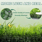 Artificial Grass Wall Backdrop Panels, 20''x40'' 6pcs Boxwood Hedge Panels Privacy Screen with UV Protection, Fake Greenery Wall Panels Decor for Garden Indoor Outdoor