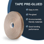 PATIKIL Walnut Edge Banding, 1-1/2 Inch x 250 ft Wood Veneer Tape Pre-glued Flexible Plywood Edge Banding with Hot Melt Adhesive for Furniture Restoration