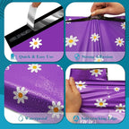 JinRuiKJ Poly Mailers with Handle 12x15.5 Inch 50 Pcs, Easy to Carry Packaging Bags for Small Business, Thank You Shipping Bags with Self Adhesive Strip, Tearproof and Waterproof