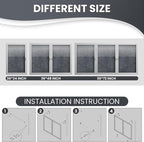 48"x36" Lockable Enclosed Bulletin Board, Outdoor Flet Weather-Resistant Aluminum Frame Notice Board, Wall Mounted Display Case Acrylic Doors for School,Office,Silver Frame w/Grey Flet