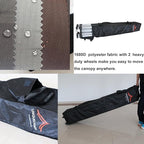 10'x10' Pop Up Canopy Tent Commercial Instant Shelter with Heavy Duty Roller Bag, 4 Canopy Sand Bags, 10x10 FT Dark Green