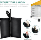 Best Choice Products 10x10ft Easy Pop Up Canopy w/Side Wall, 10 Pockets, Portable Carrying Case, 1-Button Setup, 4 Weight Bags - Marigold