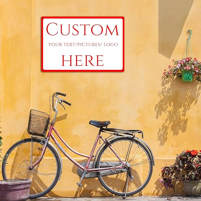 custom metal sign,make your own sign custom，Aluminum Weatherproof Metal Sign Multiple Sizes, Customize for Office, Business, Workplace, office, Home, Delivery Signs(18 * 14 Inch)