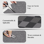 20" X 20" Carpet Tiles, Carpet Squares, 24 Tiles/64.5 Sq.Ft per Box, Floor Carpet Tiles for Home Office Industry, Light Grey