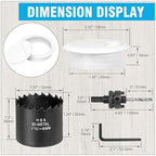 2" Spring Desk Grommet, JTemgle Plastic Cable Hole Cover with Hole Saw Computer Table Cord Wire Organizer Caps Desktop Cord Management for Home Office TV Stands Tabletops - White, 7 Pcs