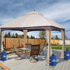 Canopy Tent Weight,88 LBS Canopy Weights Water Bags, Gazebo Weights Heavy Duty Leg Weights for Pop Up Canopies Outdoor Shelter Umbrella Pool Ladder,Set of 4, Blue