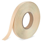 BEVTEE Birch Edge Banding, 3/4 Inch x 100 ft Wood Veneer Roll Pre-glued, Flexible Birch Iron-on Veneer Edge Band for Plywood & Furniture Edging, Natural Wood Color for DIY & Professional Projects