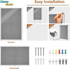 36"x24" Enclosed Bulletin Board Tamper-Proof Dispaly Case,Grey Fabric&Aluminium Frame,Shatter Resistant Lockable Bulletin Board with Clear Acrylic Door for School,Office,Mall,Community,Hospital,Church
