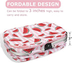 Tirrinia Large Insulated Picnic Basket, 34L Water Resistant & Leakproof Collapsible Portable Cooler Basket Set with Aluminium Handle for Travel, with a Free Foldable Grocery Bag, Pink