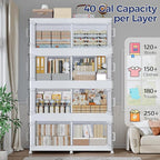 150GAL Extra Large Storage Bins with Lid, 600Qt Stackable Closet Organizers and Drawers, Collapsible Storage Bins with Wheels, Folding Containers for Home, Kitchen Office, 3Pack White