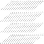 Shimeyao 100 Pcs Peg Board Shelving Hooks Stainless Steel Hanging Board Pegs Wall Display Hooks Bulk for 1/8 1/4 Garage Storage Organizer Accessories(12 Inch,Silver)