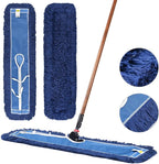 Matthew Cleaning 36'' Industrial Strength Cotton Dust Mop Refill Washable Replacement Heads for Residential & Commercial Use Fit Standard Dust Mop Frames, Hardwood, Laminate, Concrete Floors 1 Pack