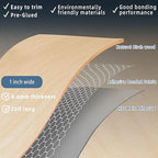 Birch Edge Banding, 1 inch x 25ft roll of Veneer Wood Edge Banding Pre-glued Flexible, Wood Tape Banding for Cabinet Repair Furniture