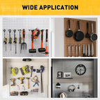 ELEAD 60-Piece 2 Inch Extra Thick Pegboard Hooks, Heavy Duty Peg Board Organizer Accessories, Peg Board Tool Hangers Fit for 1/4" Pegboard Hanging Tools Garage, Workshop, and Craft Storage
