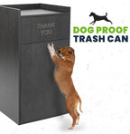 Alpine Industries Restaurant Trash Can Cabinet - Commercial Trash Can 40 Gallon, Garbage Receptacle Indoor with Tray Holder for Restaurants, Cafeterias (Espresso Black)