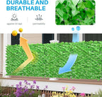 Patio Paradise 58"x729"-1Pc Faux Ivy Fence Privacy Screen Artificial Greenery Wall Backdrop,Fake Grass Wall Panels for Outside Apartment Balcony,Vine Leaf Decor for Outdoor Patio Chain Link