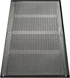 Repa Market Air Vent Cover 16x8 Inch (Outer Dimensions) Anthracite Galvanized Steel Louvered Grill Cover with Mesh Screen/Wall or Ceiling Vent/HVAC Register for Indoor and Outdoor Ventilation