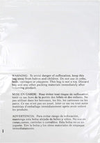 Poly Bags with Suffocation Warning - 20x24 Resealable - 100 Pack - Clear Poly Bags - Retail Supply Co