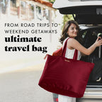Fit & Fresh Large Beach Bag for Women - Extra Large Travel Tote With Pockets