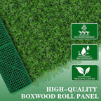 40"x120"(33.33 SQFT) Artificial Hedge Grass Wall Roll Panels, Green Wall Panels, Plant Wall, Greenery Wall Backdrop, UV Protected Privacy Fence Screen for Outdoor Indoor Wedding Décor