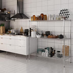 21" Deep x 54" Wide x 54" Height Wire Shelving Kit | 3-Tier | NSF Commercial Storage Rack Unit