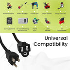 Go Green Power Inc. (GG-13800BK) 14/3 SJTW Outdoor Extension Cord, Black, 100 ft