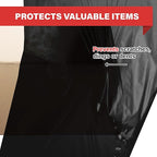 Simply Cool Black Stretch Wrap Industrial Strength Extra Thick 17.5" 1100 SqFt 80 Gauge (20 Micron) Shrink Wrap Roll for Moving Supplies, Furniture, Pallets, Plastic Wrap for Packing, Stretch Film