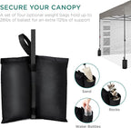 Best Choice Products 10x10ft Easy Pop Up Canopy w/Side Wall, 10 Pockets, Portable Carrying Case, 1-Button Setup, 4 Weight Bags - Light Gray