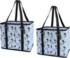 BeeGreen Large Waterproof Reusable Bags Christmas Heavy Duty Shopping Tote for Groceries Pool Gift with Webbing Handles