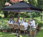 MASTERCANOPY Durable Pop-up Canopy Tent with Roller Bag (8x8, Black)