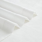 Vision Home White Pinch Pleated Semi Sheer Curtains Textured Light Filtering Window Curtains 112 inch for Living Room Bedroom Rayon Blended Pinch Pleat Drapes with Hooks 2 Panels 40" Wx112 L