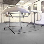 PIG New Grippy Paint Booth Mat 32" x 100' | Protects Surfaces and Floors from Paint Build-Up | Reduces Paint Defects and Color Casting | Static Dissipative | Gray | PMB30069
