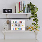 BONNYCO Cinema Light Box with 400 Letters, Symbols, Emojis, 2 Markers and USB. Led Light Box Home Decor, Room Decor. Cinema Led Sign Letters Board, Novelty Gifts Christmas, Birthdays. Marquee Lightbox