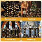 Pooqla 4 FT Marquee Light Up Letters, Black Marquee Letter Lights 4 Feet Tall, Giant Mosaic Sign Big for Balloons Birthday Party Anniversary Wedding Decorations, Warm White Letter Q