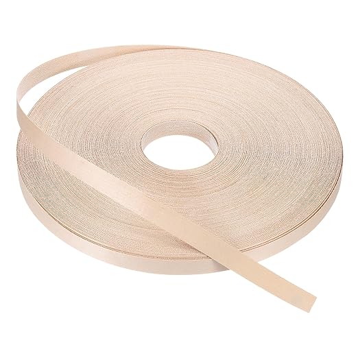 PATIKIL Maple Edge Banding, 3/4 Inch x 250 ft Wood Veneer Tape Pre-glued Flexible Plywood Edge Banding with Hot Melt Adhesive for Furniture Restoration