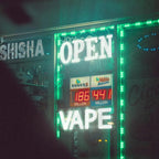 LED VAPE Sign for Business,32x10 inch Vape Smoke Sign Led for Window Wall Door w/Remote Control VapeSmoke Smoking Shop Store