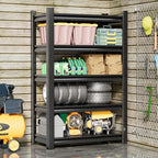 Garage Shelving Unit 24" D x 48" W x 87" H Heavy Duty Storage Shelves Easy Assembly 5 Tier Adjustable Metal Shelving Utility Shelf Rack Garage Storage Organizer for, Basement, Warehouse