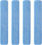 48" Microfiber Pad for Rubbermaid Commercial 48 Inch Mop Head - 4 Pack Replacement Wet & Dry Commercial Reusable Cleaning Mop Refills Fit for Any Microfiber Flat Mop System 48"