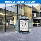Magnetic Frames for Refrigerator, 20 Pack Double Sided Magnetic Sign Holder 8.5 x 11 for Display Picture Paper Document Flyer Page, Reusable Adhesive Frames for Walls Door Window Glass