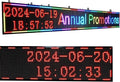 XSGD P10 Scrolling LED Sign WiFi Programmable LED Display, Outdoor IP65 Waterproof Digital Message Display Board, Customizable Neon Sign Open Signs for Business Advertising Store Restaurants 115"X14"