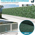 Patio Paradise 4'x12'-4Pc Faux Ivy Fence Privacy Screen Artificial Greenery Wall Backdrop,Fake Grass Wall Panels for Outside Apartment Balcony,Vine Leaf Decor for Outdoor Patio Chain Link
